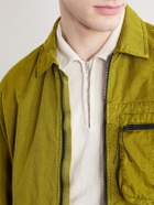 C.P. Company - Logo-Appliquéd Cotton Half-Zip Sweater - Neutrals