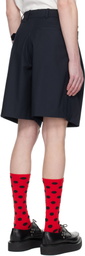 Charles Jeffrey LOVERBOY Navy Belted Edinburgh Shorts