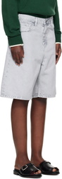 Carhartt Work In Progress Gray Brandon Denim Shorts