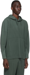 Homme Plissé Issey Miyake Green Monthly Color January Hoodie