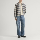 Corridor Men's Capricorn Plaid Zip Jacket in Navy