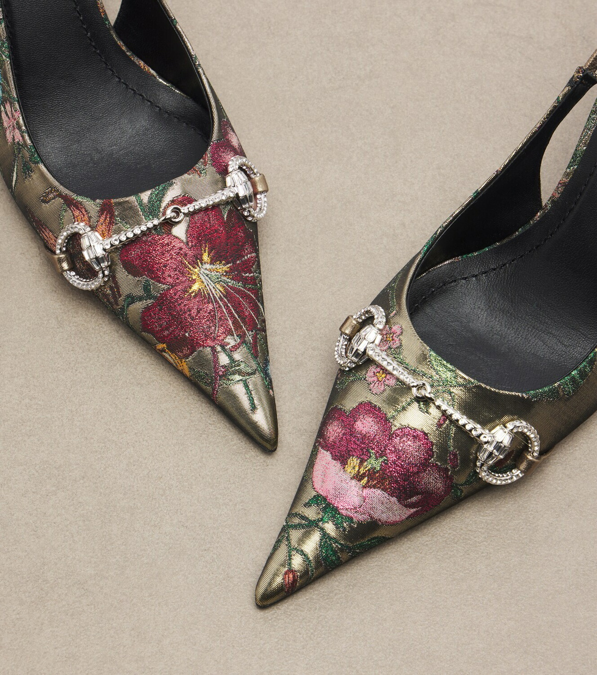 Gucci Donna Glam Gucci Flora slingback pumps