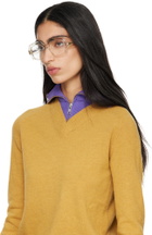 LOEWE Beige Anagram Glasses