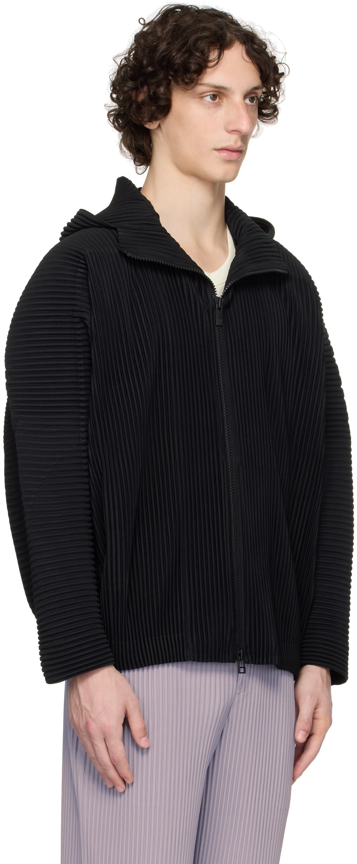 HOMME PLISSE ISSEY MIYAKE ジャケット ブラック HOMME PLISSÉ ISSEY MIYAKE Black Monthly Color May Jacket Homme