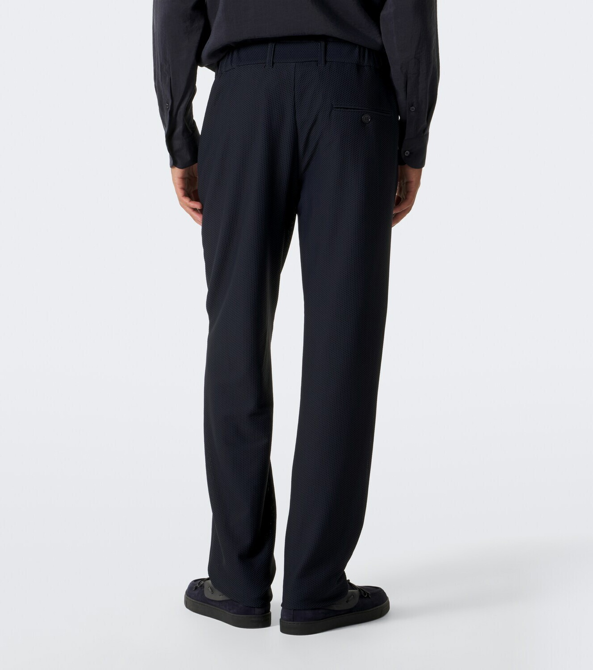 Giorgio Armani Waffle-knit straight pants