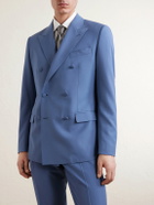 Dolce&Gabbana - Double-Breasted Wool Blazer - Blue
