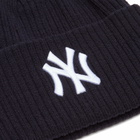New Era New York Yankees Wide Cuff Beanie Hat in Navy 