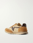 Visvim - FKT Runner Leather and Suede-Trimmed Canvas Sneakers - Neutrals