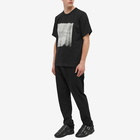 Helmut Lang Men's Metallic Patch Logo T-Shirt in Black