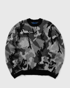 Awake CAMO CREWNECK SWEATER Black Mens Pullover