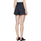 3.1 Phillip Lim Navy Origami Pleated Shorts