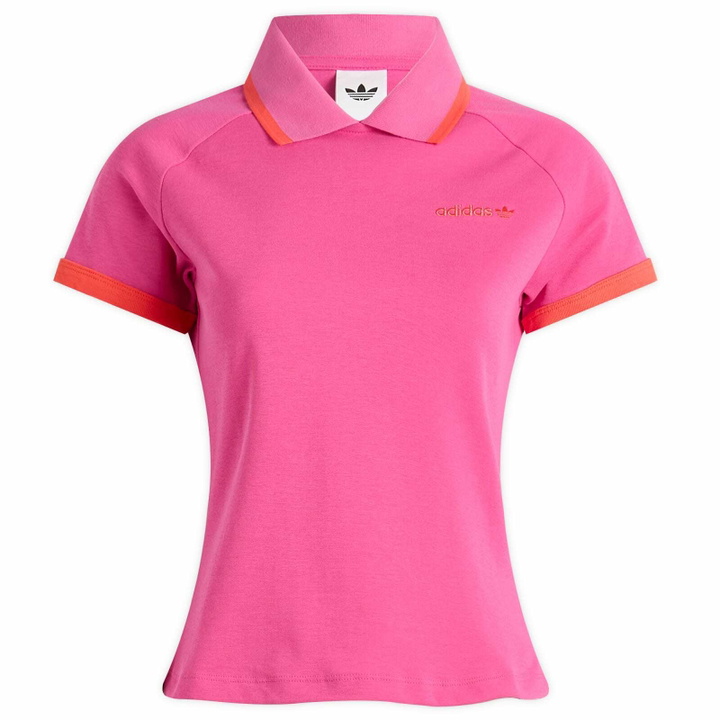 Photo: Adidas Women's Polo Shirt in Semi Lucid Fuchsia