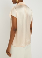 Vince Silk-satin Shirt Cream