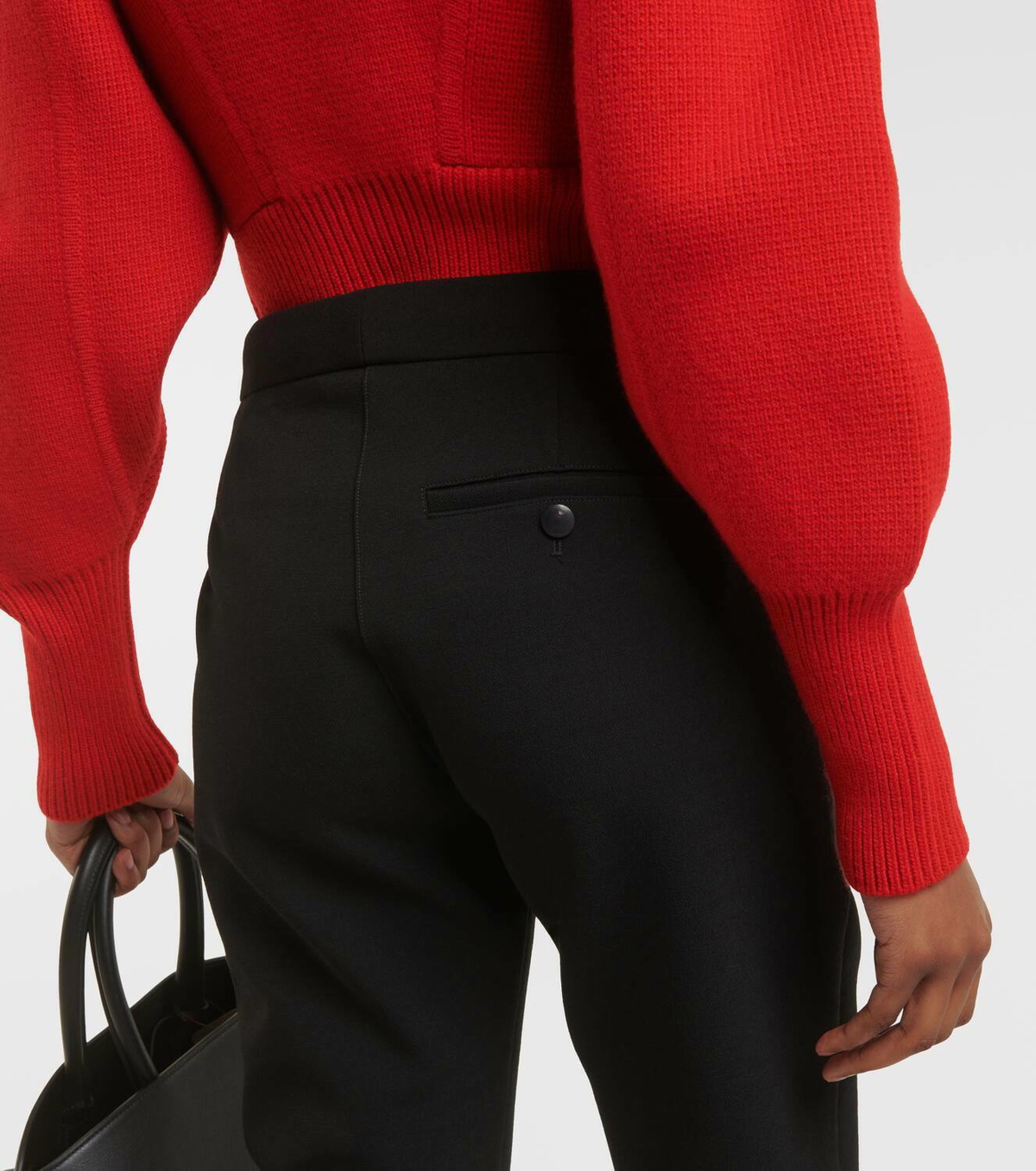 Ferragamo Wool-blend gabradine slim pants