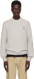 Maison Kitsuné Gray Bold Fox Head Sweater