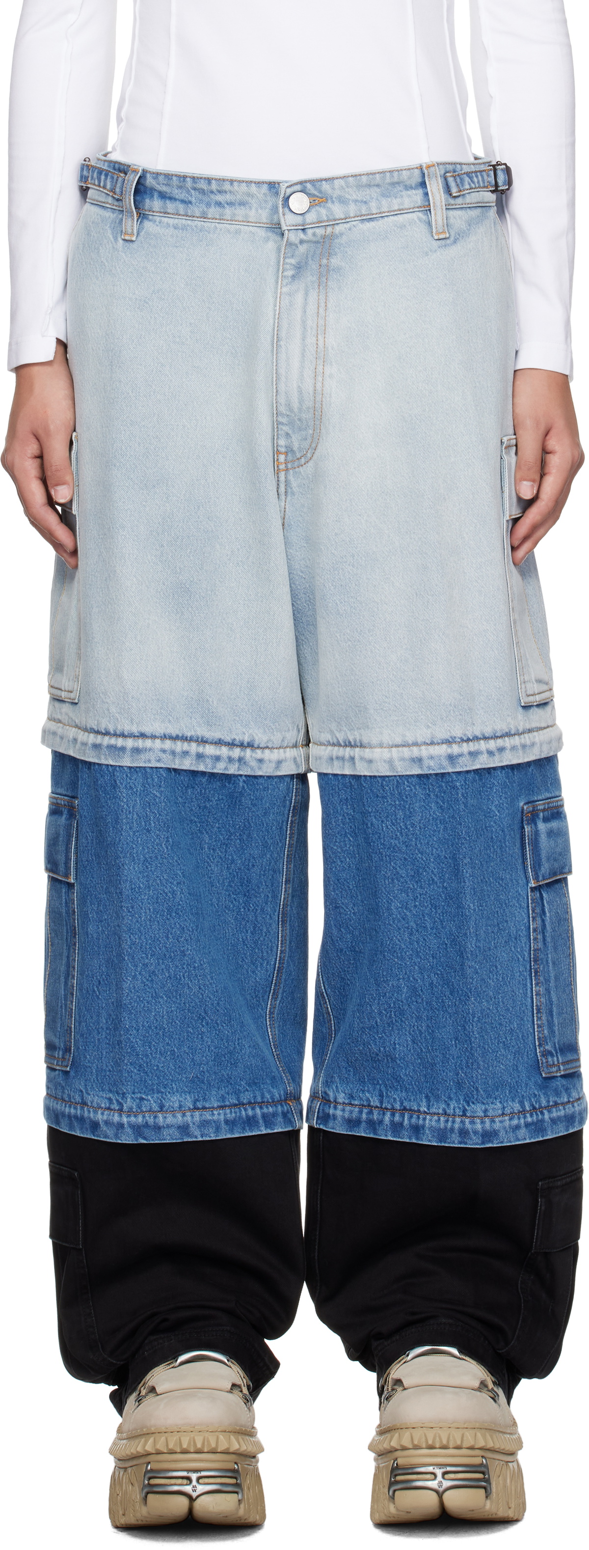 【DISCERNMENT】Eva back cargo bermuda pants Tactical Cargo Shorts B-3 - coyote