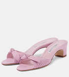 Manolo Blahnik Lolloso bow-detail leather mules