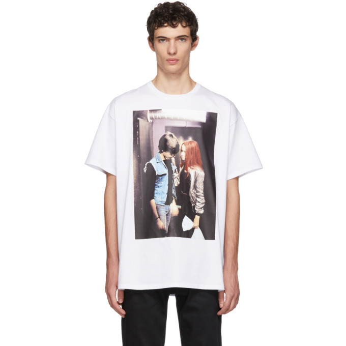 Photo: Raf Simons White Christiane F. Couple T-Shirt