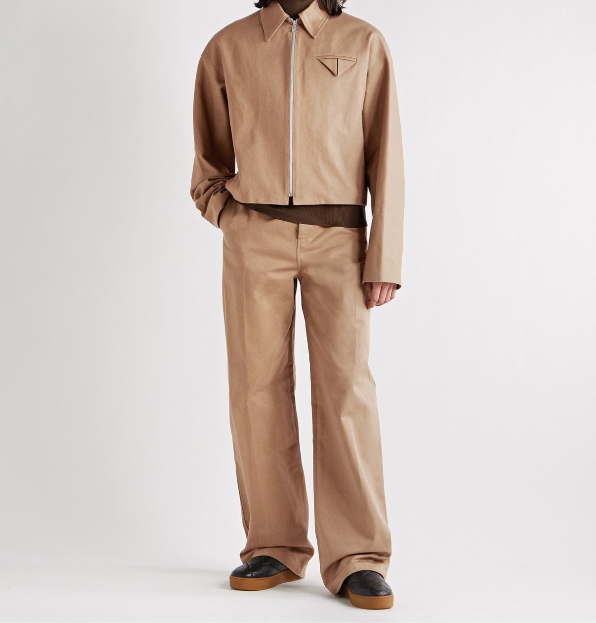 Bottega Veneta Brown Cotton Viscose Pl Pants