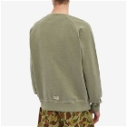 Nigel Cabourn Men's Embroidered Arrow Crew Sweat in Us Army