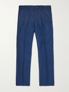 Polo Ralph Lauren - Straight-Leg Linen and Cotton-Blend Trousers - Blue