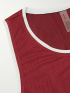 Outdoor Voices - Dribble Two-Tone Recycled-Mesh Tank - Red