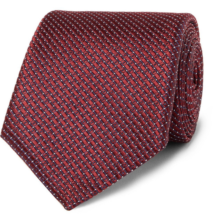 Photo: Canali - 8cm Silk-Jacquard Tie - Men - Burgundy