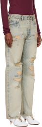 Kenzo Blue Kenzo Paris Straight Jeans