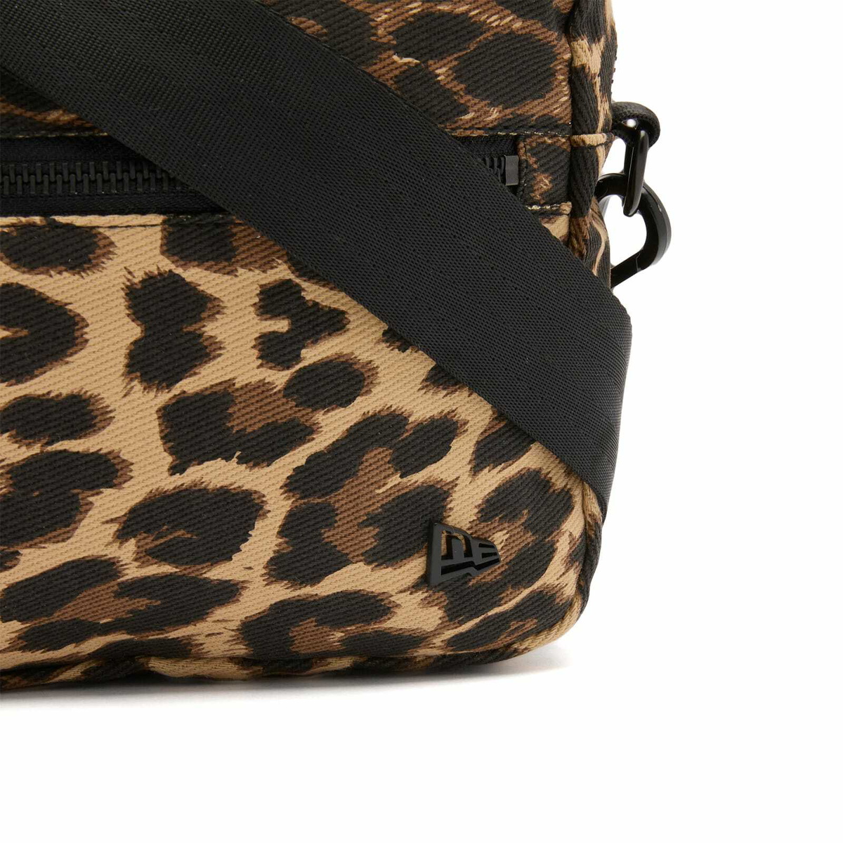 New Era Leopard Canvas Cross-Body Bag in Brown 