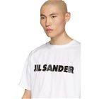 Jil Sander White Poplin Logo T-Shirt