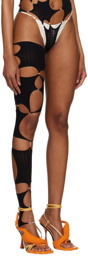 Rui Black Cutout Single Stocking