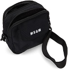 MSGM Black Micro-Logo Crossbody Bag