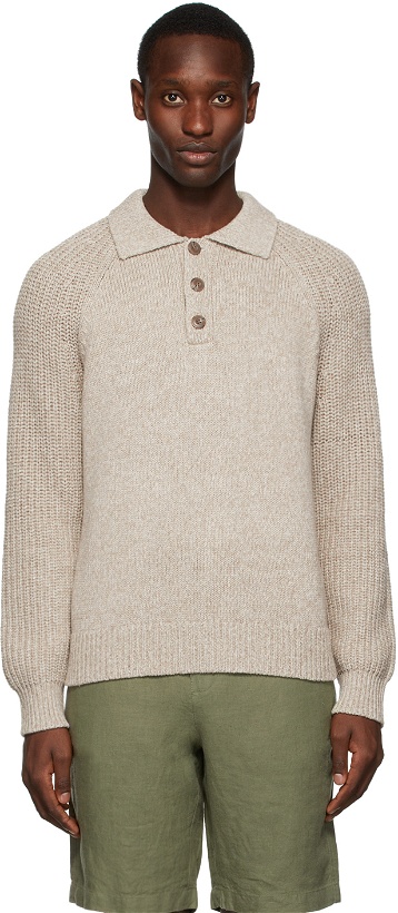 Photo: Vince Beige Knit Marled Sweater