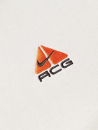 Nike - NRG ACG Logo-Embroidered Cotton-Blend Jersey Hoodie - Neutrals