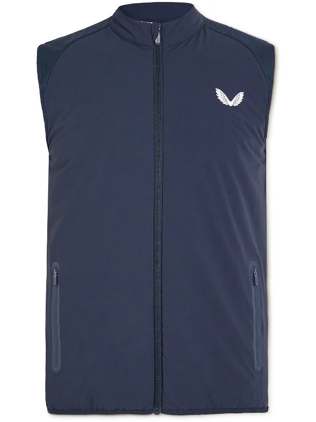 Photo: Castore - Active Padded Shell and Stretch-Jersey Gilet - Blue