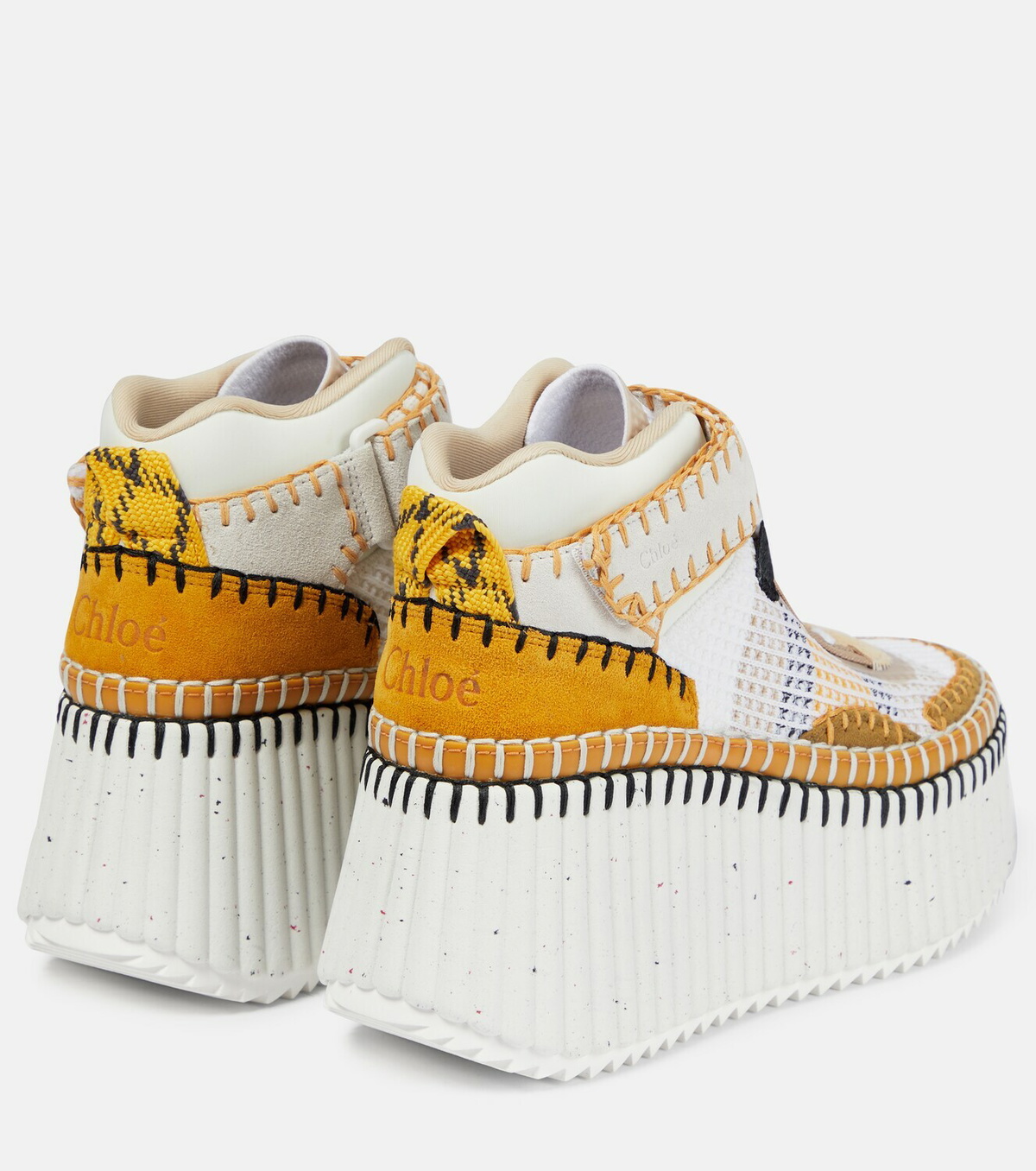 Chloe - Nama mesh high-top sneakers