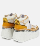 Chloe - Nama mesh high-top sneakers