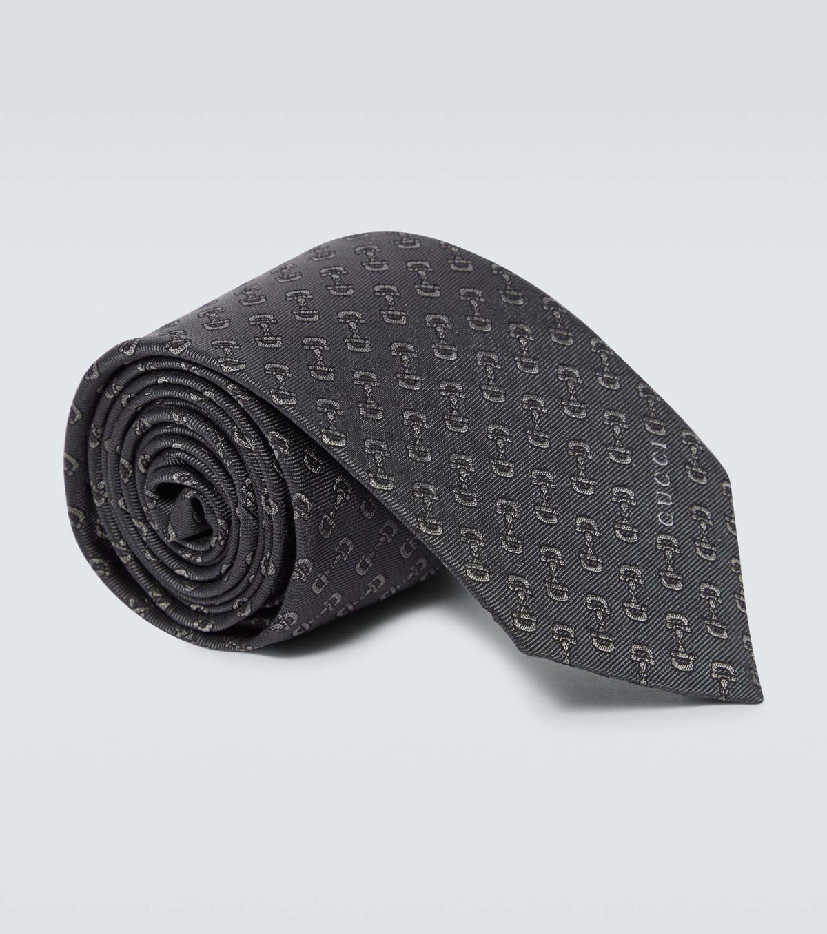 Gucci Horsebit silk jacquard tie
