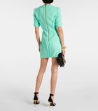 Balmain Embellished tweed minidress