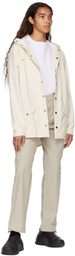 RAINS Off-White Polyester Jacket