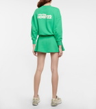 Reina Olga Serena waffle-knit cotton tennis skirt