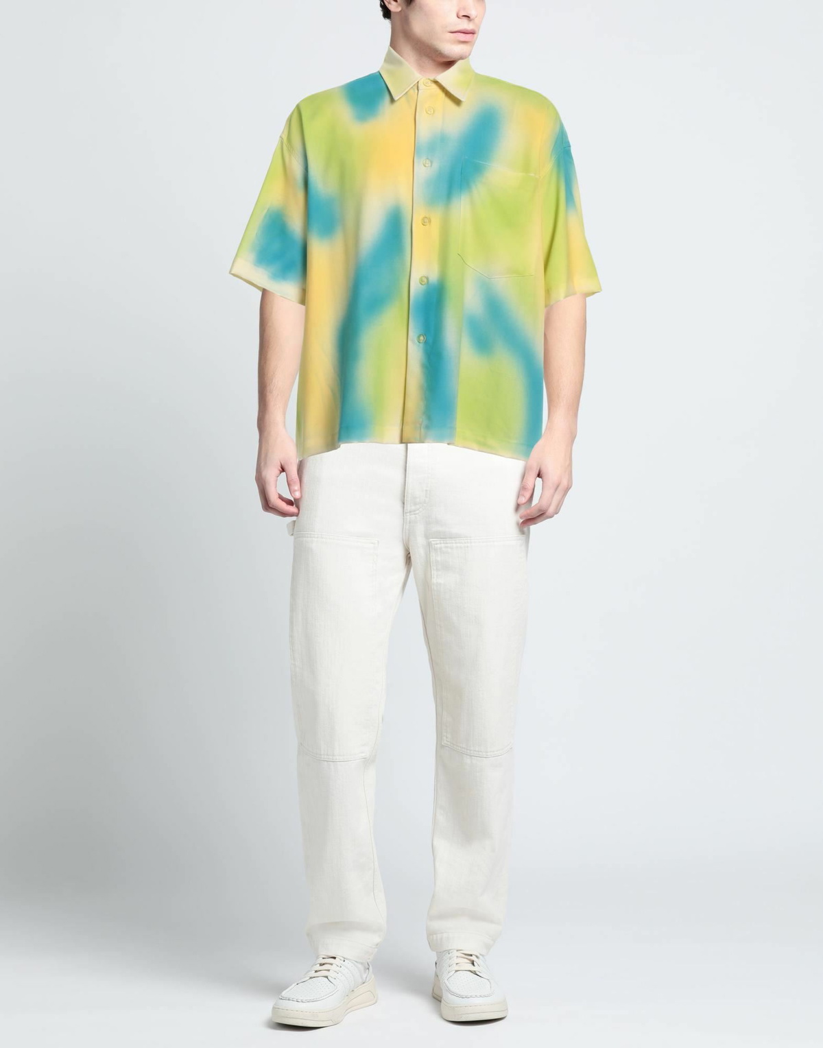 Bonsai Mens Shirt Lime in Green
