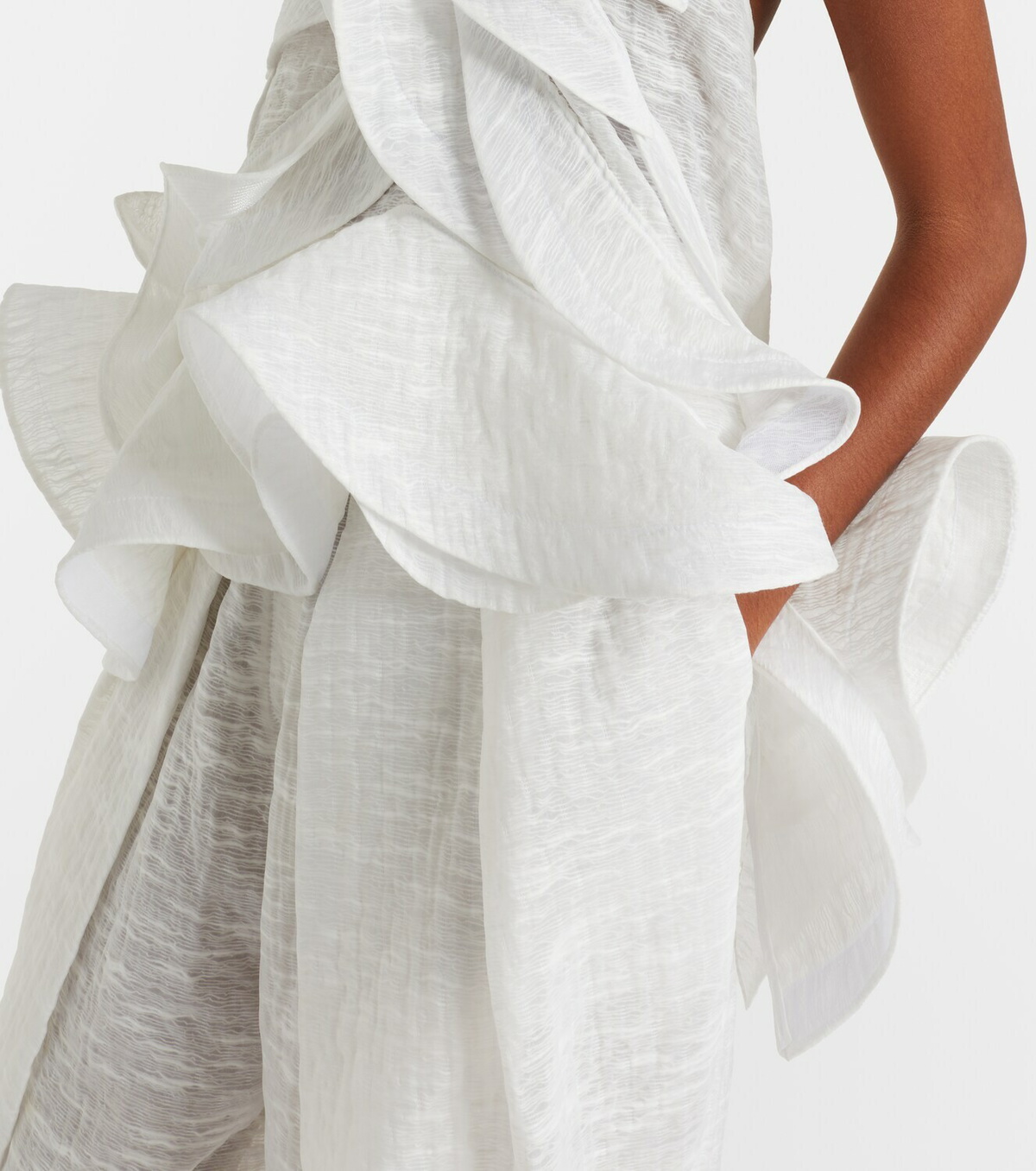 Maticevski Étoile Wave ruffled top