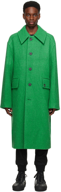 Photo: Wooyoungmi Green Spread Collar Coat