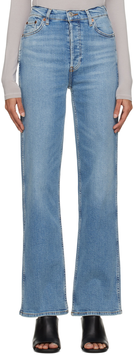 Re/Done Blue 90's High-Rise Loose Jeans Re/Done