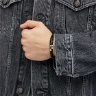 Mikia Men's Double Wrap Stone Bracelet in Onyx 