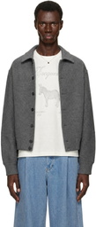 JACQUEMUS Gray 'The Feltro Bomber' Jacket