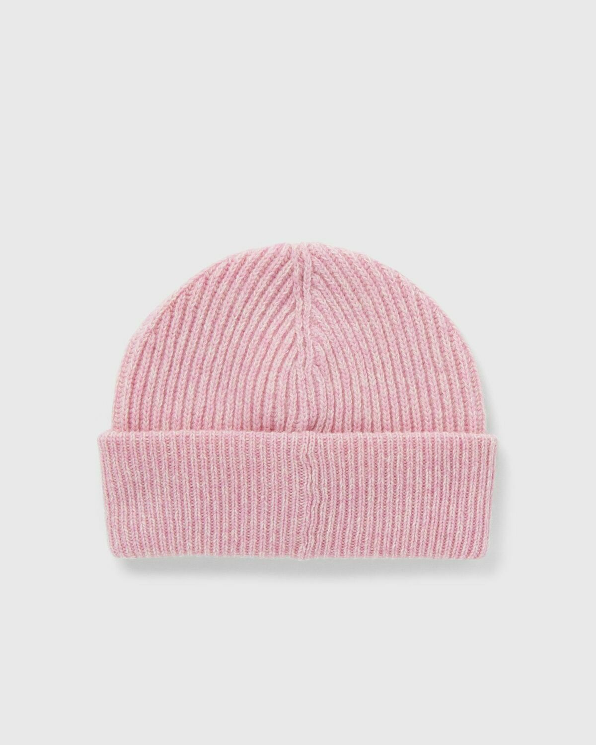 Ganni Light Structured Rib Knit Beanie Pink Beanies GANNI display picture 2