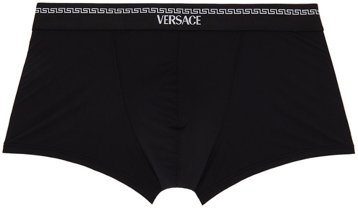 Photo: Versace Underwear Black Logo Trunk Boxers