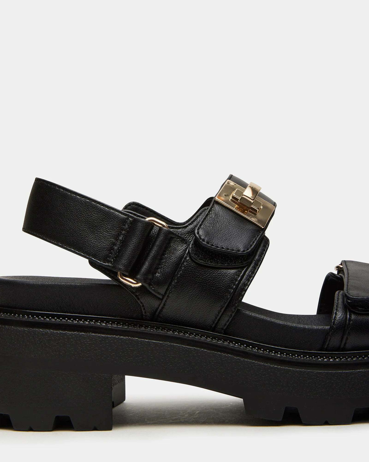 Steve Madden Supermona Sandals in Black